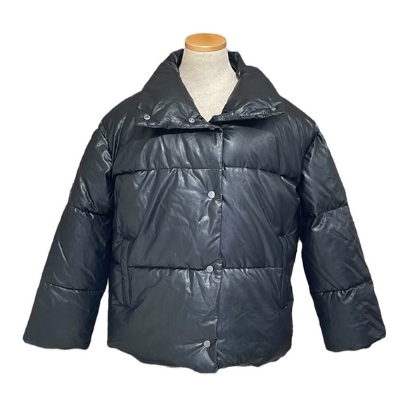 Vigoss Puffer Coat Winter Jacket Black NWT Pockets Size Small - Picture 1 of 12